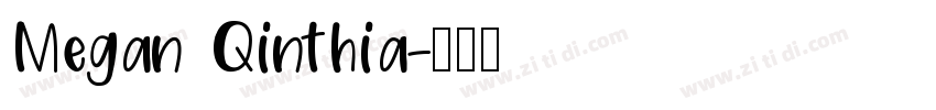 Megan Qinthia字体转换
